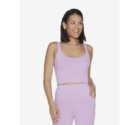 Skechers Women's GOFLEX Joy Longline Bra T-Shirt, African Violet, XS