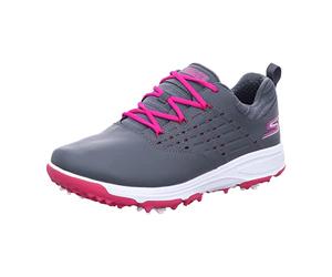 Skechers GoGolf Pro2 Kids Spiked Golf Shoes Charcoal/Pink 4 (37)