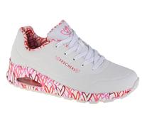 Skechers Goldcrown Printed Graffiti Heart De Low Top White/Black 3 UK