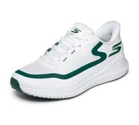 Skechers Golf Men's Flite Spikeless Slip-in Golf Shoe Sneaker, White/Green, 12.5