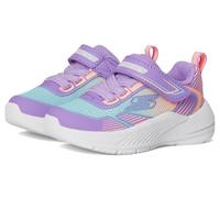 Skechers Gore and Strap Ombre Sparkle Mesh S Runners Girls Lavender 6 UK Child