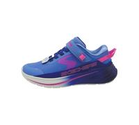 Skechers Gore and Strap Sneaker W Mono Mesh Runners Girls Purple 2 UK Child