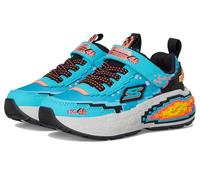 Skechers Gore and Strap Sneaker W Pixel Detail Runners Boys Turquoise 2 UK Child