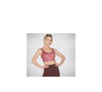 Skechers Performance Gosculpt Leopard Longline Bra Polyester Women's Pink Sports Bra XL