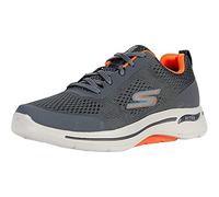 Skechers Gowalk Archfit Wide Mens Running Trainers Charcoal/Orange 7 UK