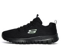 Skechers Graceful Get Connected BBK Black Womens trainers in a Plain Textile in Size 5