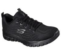 Skechers Graceful Get Connected Ladies Black Trainers, Size: 6
