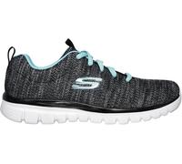 Skechers Graceful Twisted Womens Training Shoes Black Gym Workout Trainers