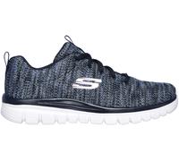 Skechers Gracefull Twisted Fortune Womens Casual Walking Trainers - Navy - UK 7 / EU 40