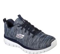 Skechers Women's Graceful Twisted Fortune Trainers, Navy Blue, 5 UK