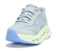 Skechers Women's Slip-ins: Max Cushioning Glide-Step - Hartford Sneaker in Gray/Lime, Size 6 | Textile/Synthetic, Vegan, Machine Washable