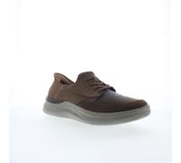 Skechers USA Men's Men's Hasting Rory Sneaker, Dark Brown Synthetic/Leather, 8.5 UK