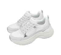 Skechers Hazel 2 White Silver Women Lifestyle Casual Platform Shoes 177447-WHT