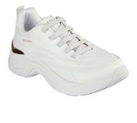 Skechers Women's Hazel Step N Flow Sneaker, White Hot Melt/Mesh, 4 UK