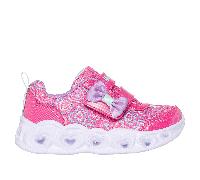Skechers Heart Lights - Boogie Land Sneaker in Hot Pink, Size 7 | Textile/Synthetic