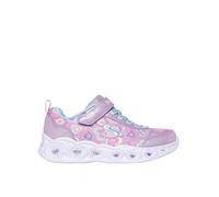 Skechers Heart Lights - Boogie Love, Pink, Size 1 Older Pink