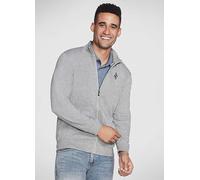 Skechers Mens The Hoodless Hoodie Go Walk Everywhere Full Zip Mock Neck Jacket, Light Grey, 3XL UK