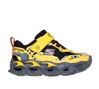 Skechers Hot Lights: Thermo Flash - Truck Trooper Sneaker in Yellow/Black, Size 6 | Synthetic/Textile
