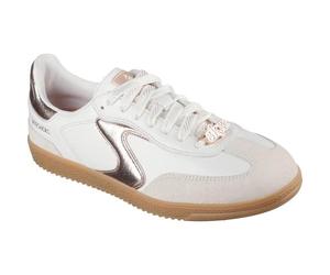 Skechers HotShot Cool Glow Womens Ladies Retro White Rose Trainers Size 4-8