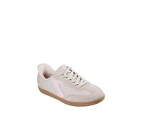 Skechers Women's Slip-On Sneakers Hotshot Everyday Ease - Natural Nylon/Leather, Pink Trim - UK 8