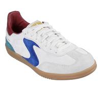 Skechers Women's Hotshot for The Win Sneaker, Light Gray Leather/Multi Trim, 6.5 UK