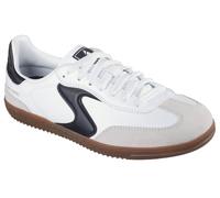 Skechers Hotshot Kickoff Leather WoMens White/Black Trainers - Size UK 8