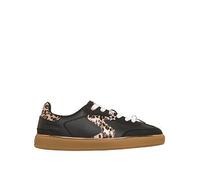 Skechers Hotshot Leopard Fame Platform Trainers, Black, Size 2 Older Black