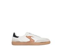 Skechers Women's Hotshot - Living Luxe Sneaker in Natural/Brown, Size 3 | Synthetic/Leather
