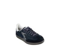 Skechers Duraleather & Suede Overlay Rhinest Low-Top Trainers Womens 7 (40) Black