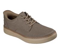Skechers Hyland Justino Textile Men's Dark Taupe Lace-Up Shoes - UK 6