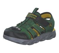 Skechers Hypno-Splash Fisherman Sandal, Green & Black Synthetic/Yellow Trim, 12 UK Child