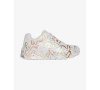 Skechers Girls Uno Lite Metallic Love Sneaker, Natural Multi, 5 UK