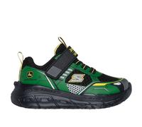 Skechers John Deere: Skech Tracks - Tractor-Tronix Sneaker in Green/Black, Size 4 | Synthetic/Textile, Machine Washable