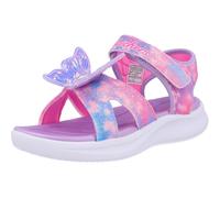 Skechers Jumpsters Sandal Lavender - Kids Light-Up Shimmery Butterfly Shoes