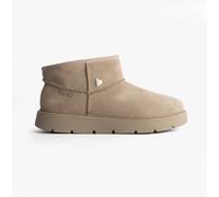 Skechers Keepsakes Mini Womens Leather Pull-On Memory Foam Shearling Boots
