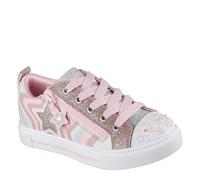 Skechers Twinkle Sparks Cosmic Burst Sneaker, Rose Gold, 8 UK Child