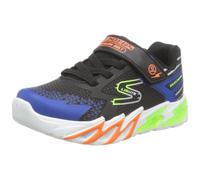 Skechers Kids Flex-Glow Bolt Sneaker Black/Blue 2 US Unisex Little Kid