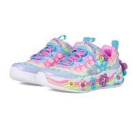 Skechers Kids Girls Flower Friends Sneaker, Blue/Multi, 13.5 Little Kid