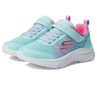 Skechers Kids Girls Microspec Plus-Swirl Sweet Sneaker, Aqua/Pink, 13.5 UK