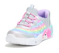 Skechers Kids Girls Unicorn Charmer Sneaker, Silver/Multi, 5 Toddler