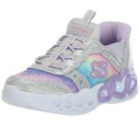 Skechers Kids Heart Lights Baby Runners Silver C8 (25.5)