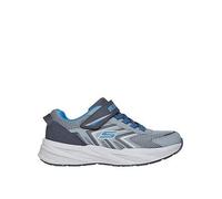 Skechers Kids Lightweight Gore & Strap Sneaker W/ Overlays & Bottom Plate, Grey, Size 1 Older Grey
