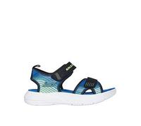 Skechers Kids Lightweight Sandal W/ Linear Details, Black, Size 3 Older Black