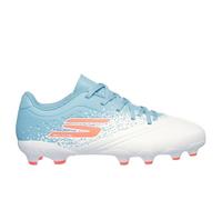 Skechers Kids Razor Juniors Firm Ground Football Boots White/Blue 5 UK Child