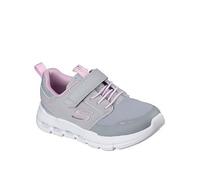 Skechers Kids Strap Mesh Sneaker/w Bungees, Grey, Size 2 Older Grey