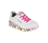 Skechers Kids UNO Lite Printed Sole Trainers White Multi