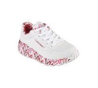 Skechers Kids UNO Lite Printed Sole Trainers White Print