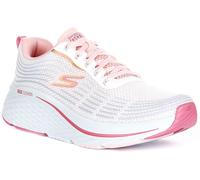 Skechers Lace Up Max Cushioning Elite Mesh Womens Trainer White Pink UK 3 - 8