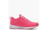 Skechers Lace Up Memory Foam Trainers Neon Pink