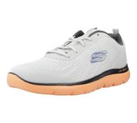 Skechers Lace Up Shoe for Men Summits Torre in Gray/Orange, 9